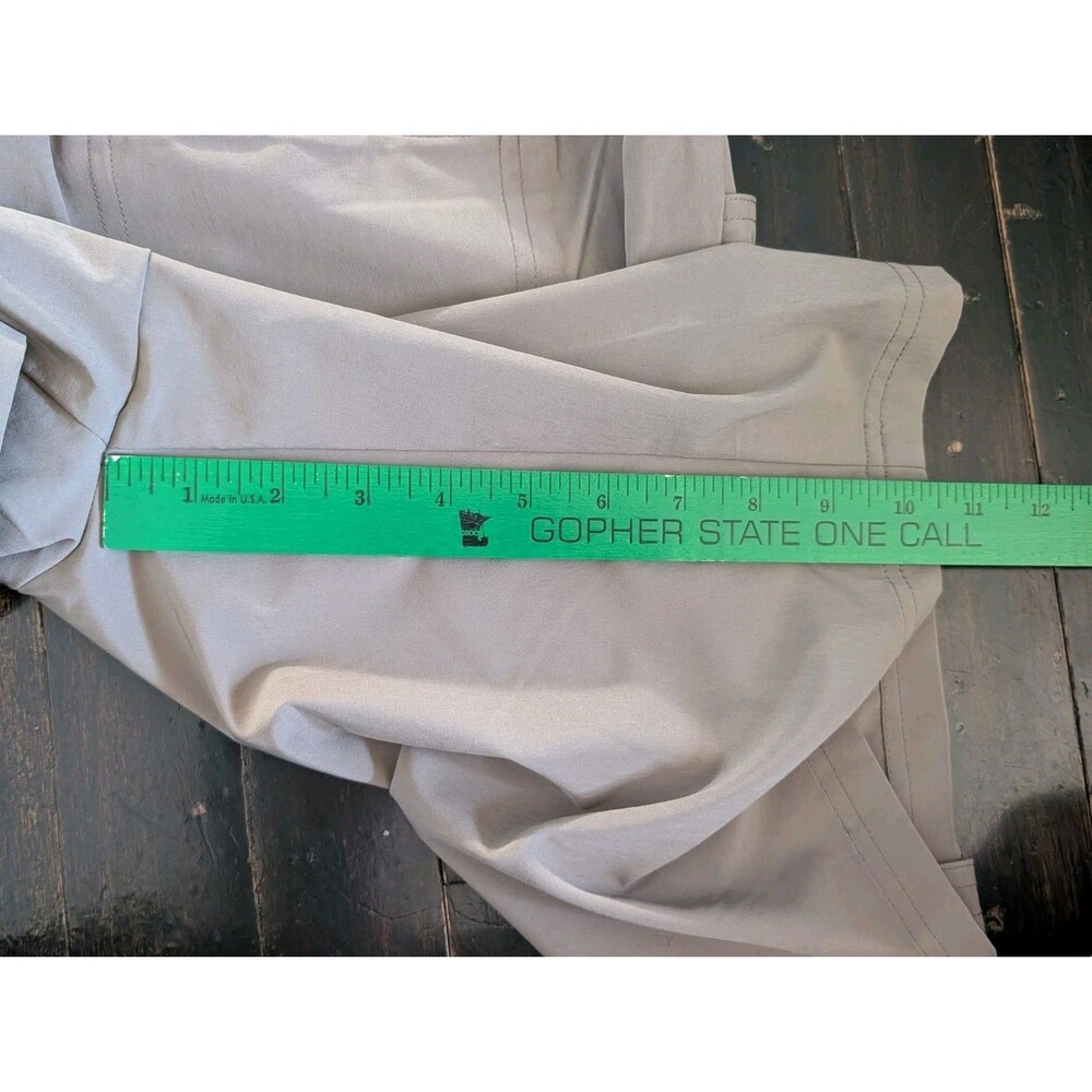 NWOT Chico's Zenergy Womens Bermuda Shorts Size 2 US 12 TAN Beach Stretch Casual - Picture 6 of 7